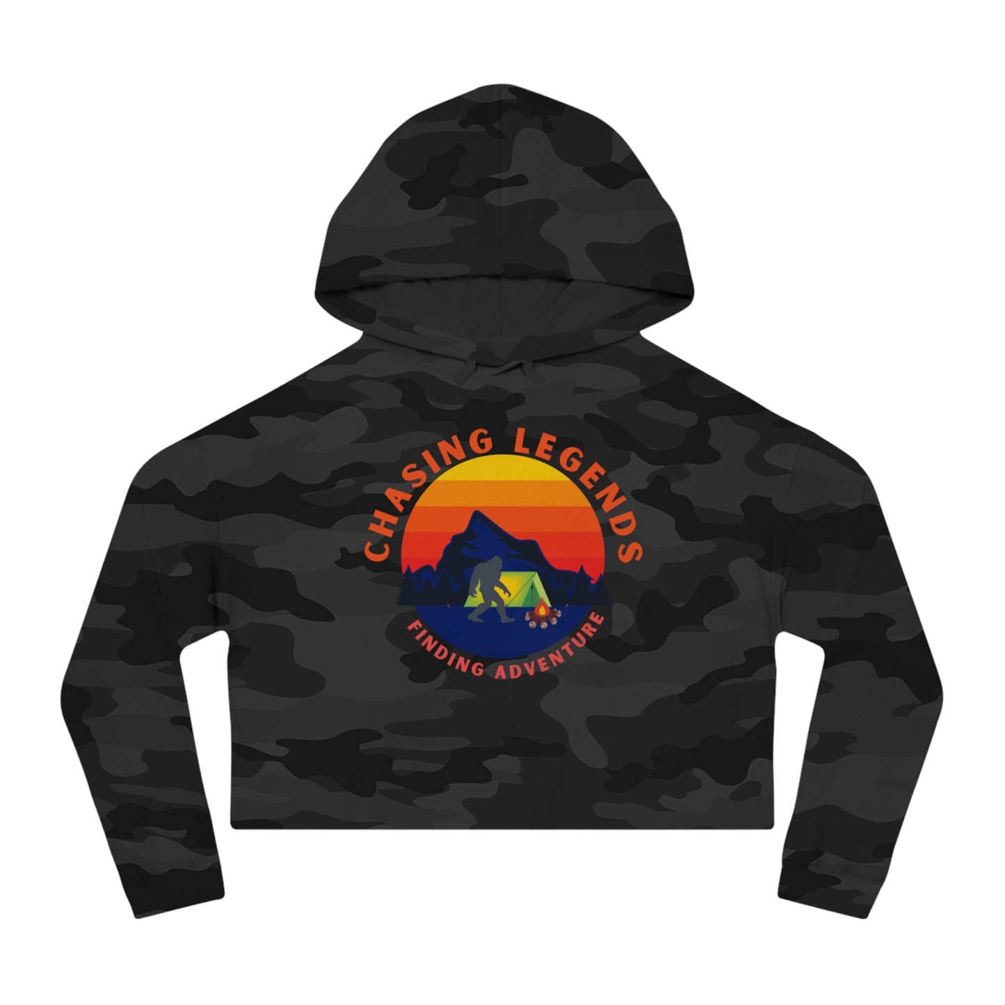 Bigfoot Adventure: Chasing Legends Crop Hoodie