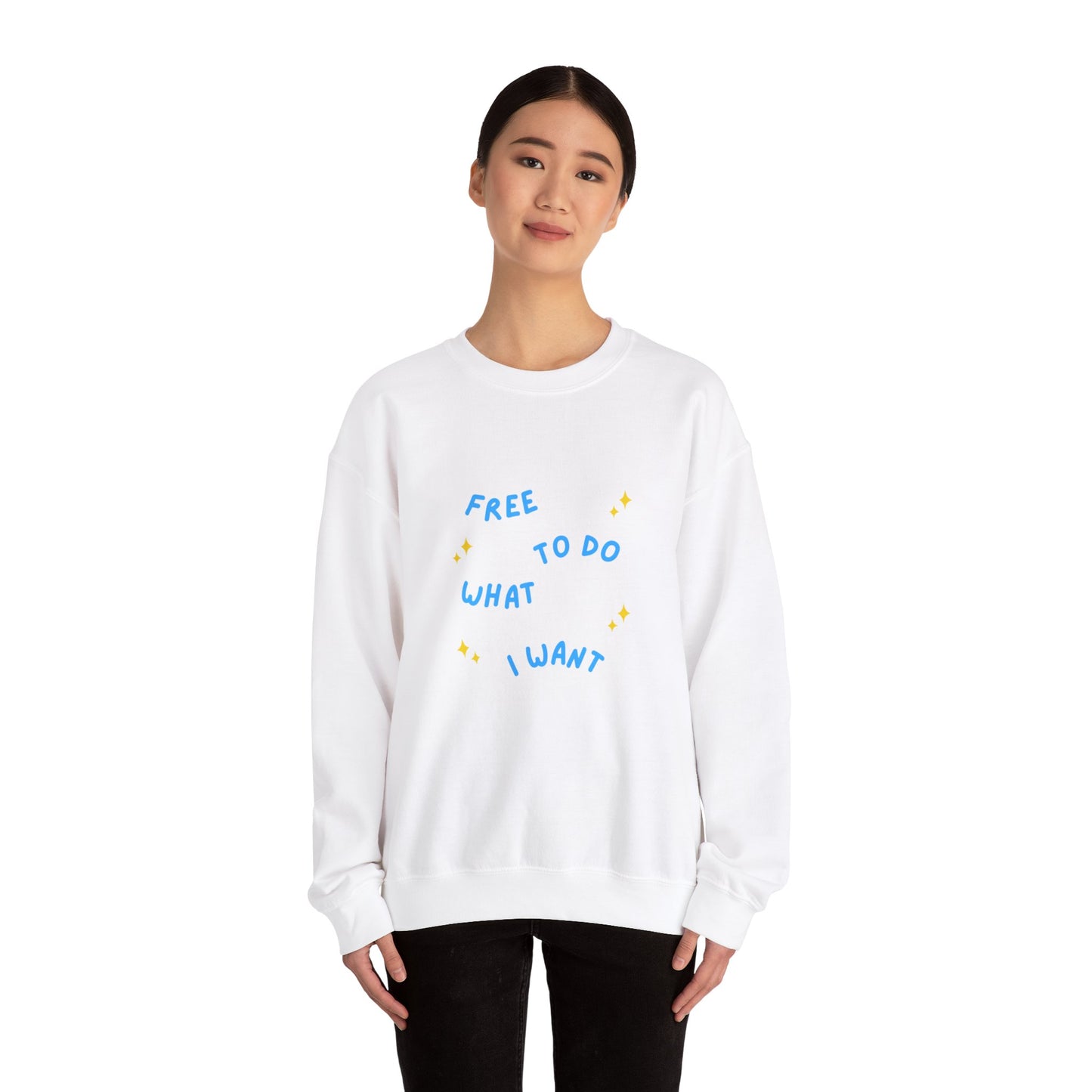 Free To Do What I Want Unisex Heavy Blend™ Crewneck Sweatshirt