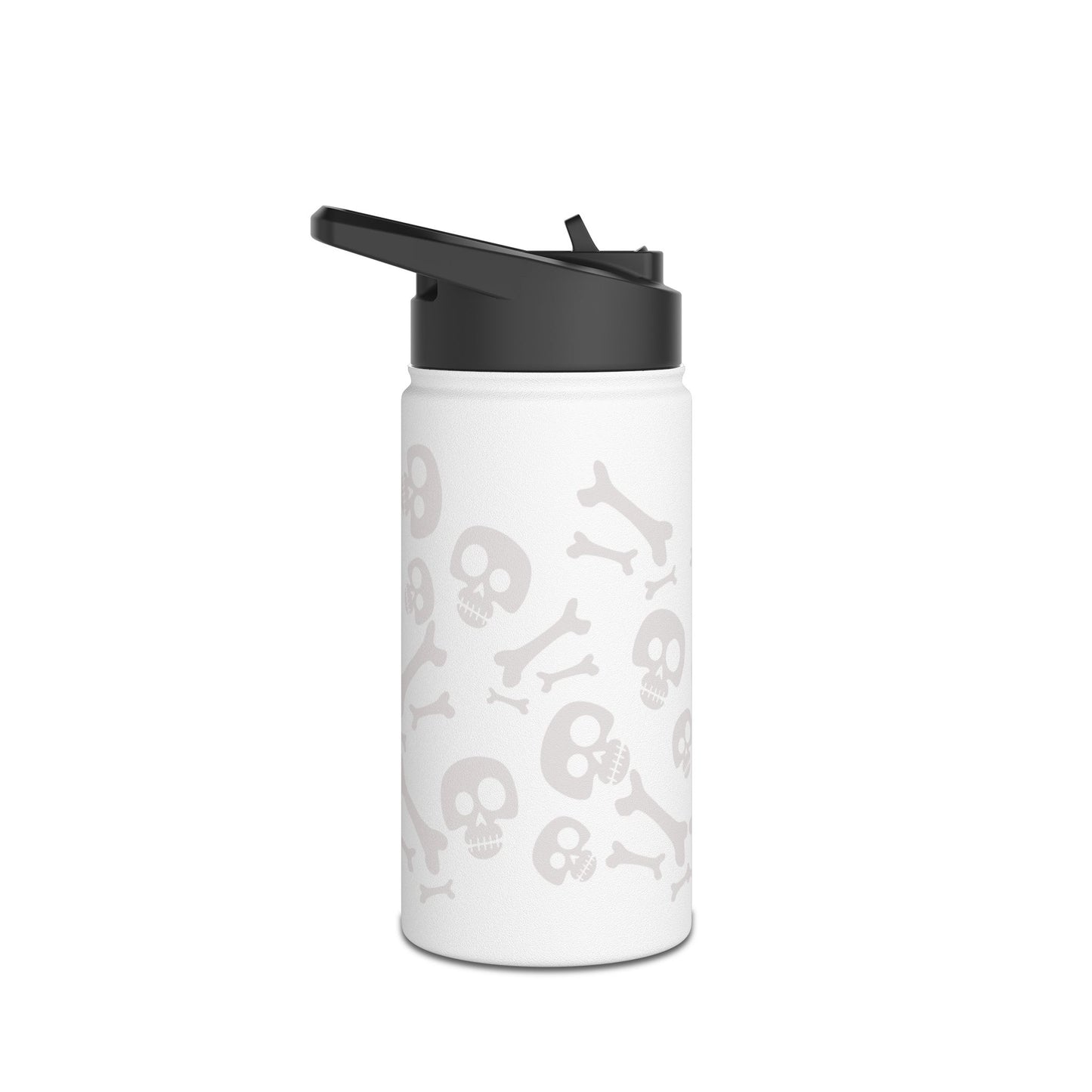 Skull and Bones Stainless Steel Water Bottle, Standard Lid