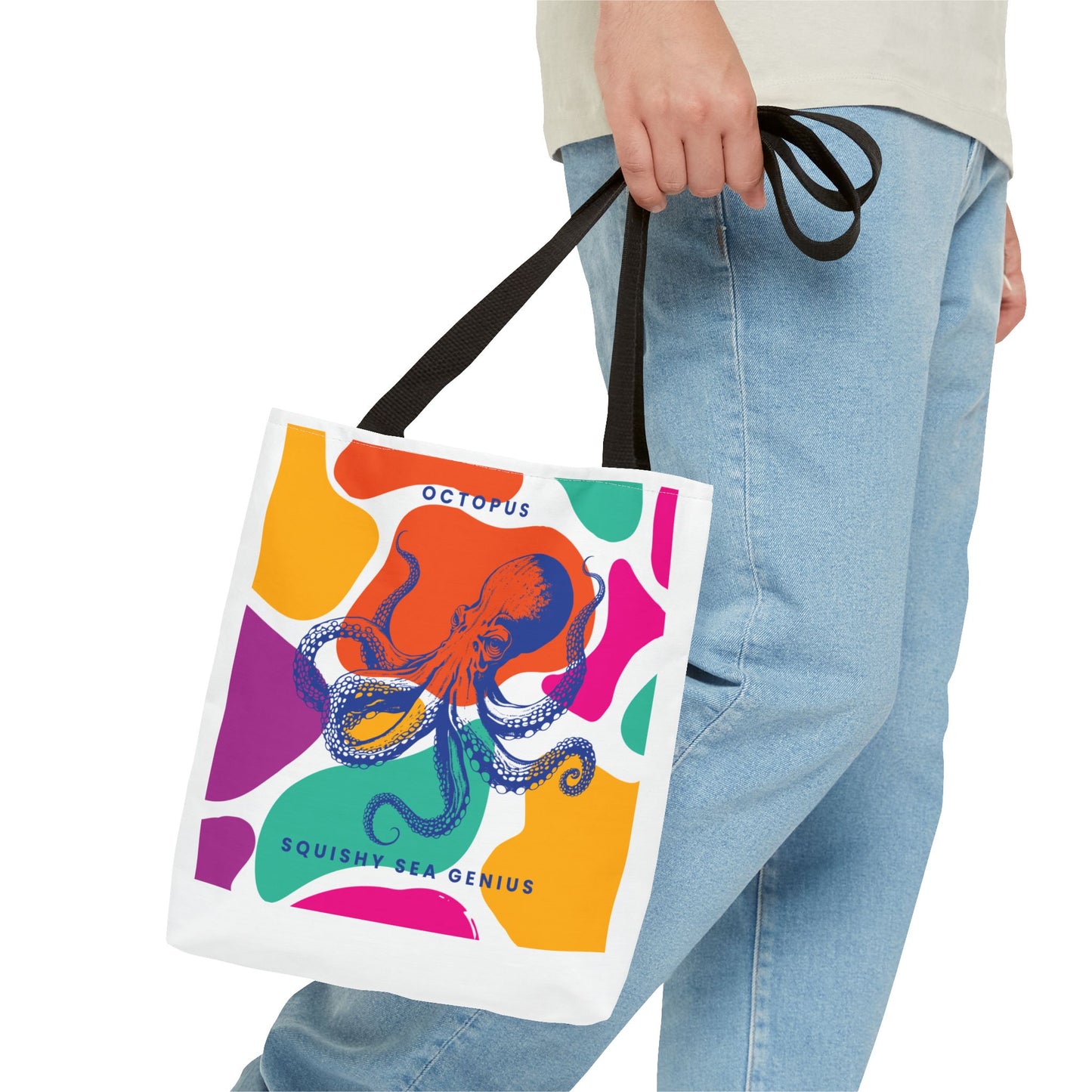 Squishy Sea Genius Octopus Tote Bag