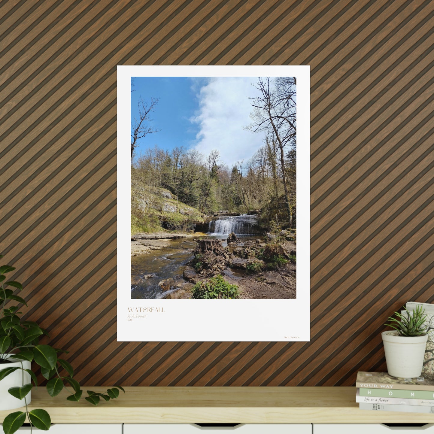 Waterfall Photograph Vertical Posters EU