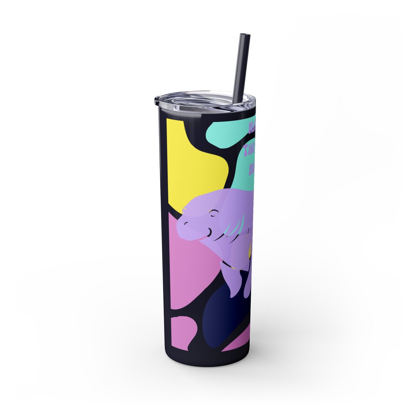 The Original Mermaid Manatee Tumbler with Straw, 20oz