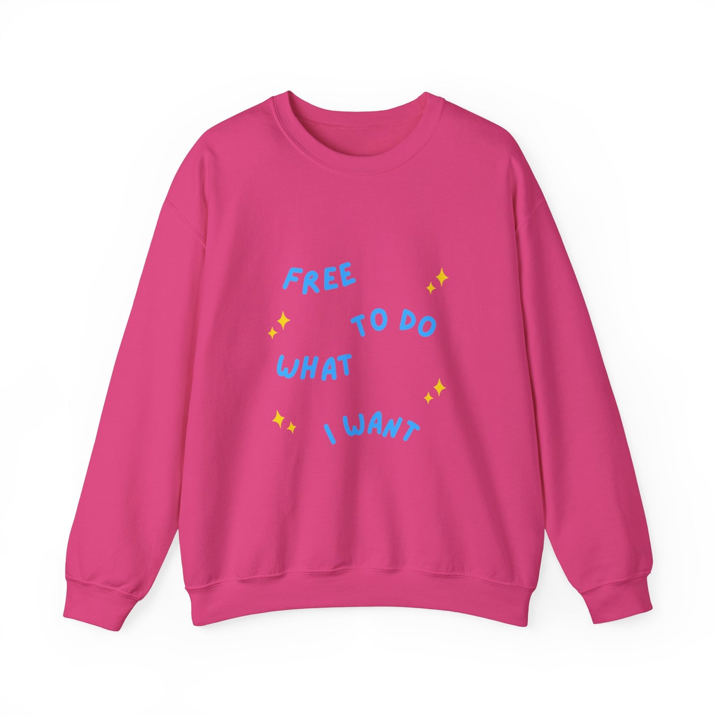 Free To Do What I Want Unisex Heavy Blend™ Crewneck Sweatshirt EU