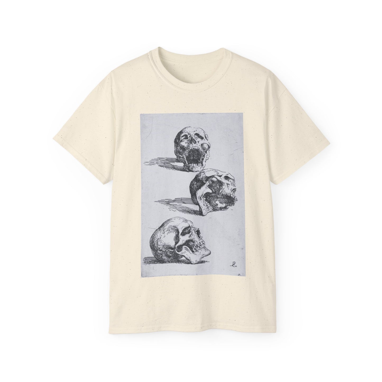 Three Human Skulls Salvator Rosa 1662 Unisex Ultra Cotton Tee