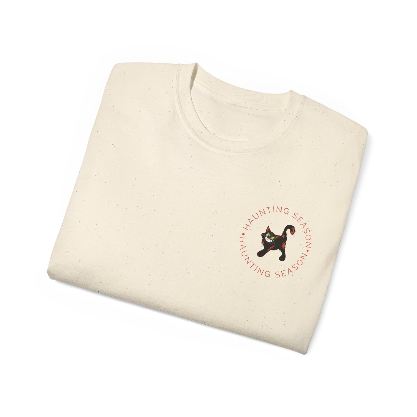 Camiseta unisex de algodón ultra fino Haunting Kitty 