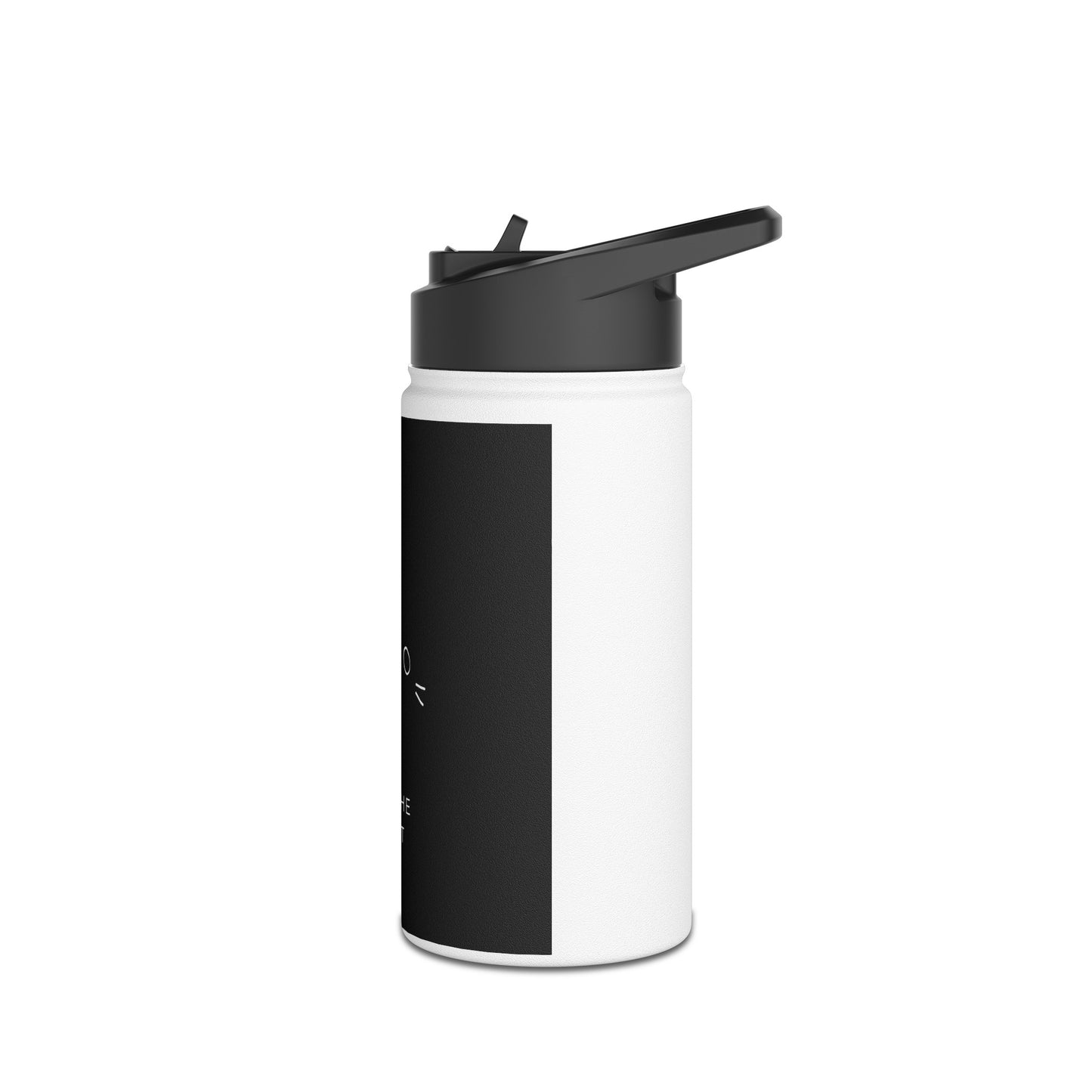 Black Cat Stainless Steel Water Bottle, Standard Lid