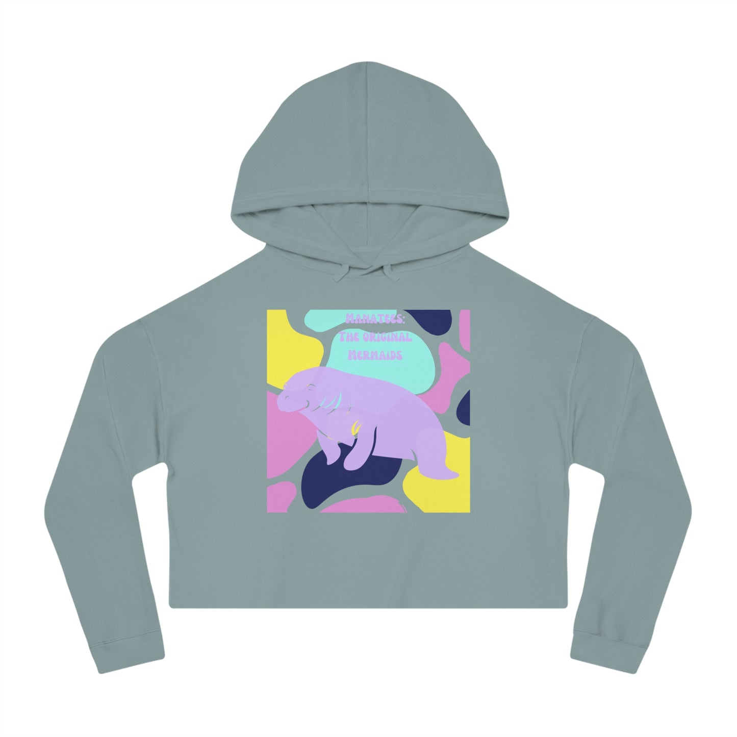 The Original Mermaid Manatee Crop Hoodie