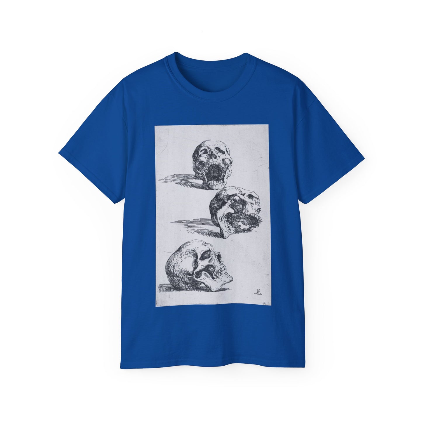 Three Human Skulls Salvator Rosa 1662 Unisex Ultra Cotton Tee