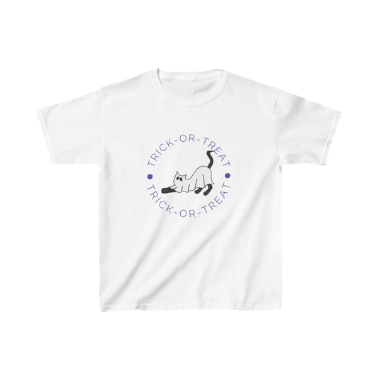 Halloween Ghost Kitty Kids Heavy Cotton™ Tee EU