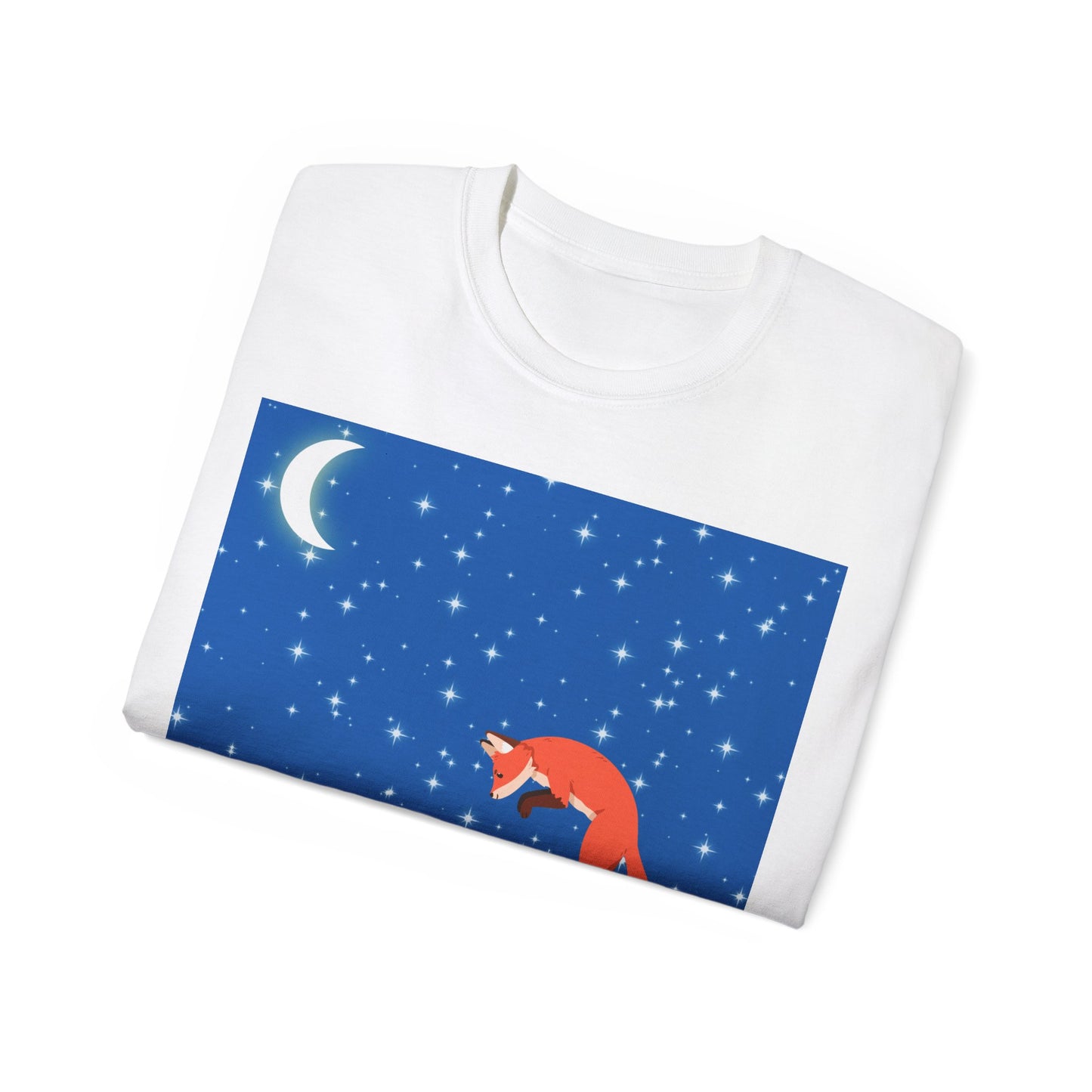 Snow Jumping Fox Unisex Ultra Cotton Tee