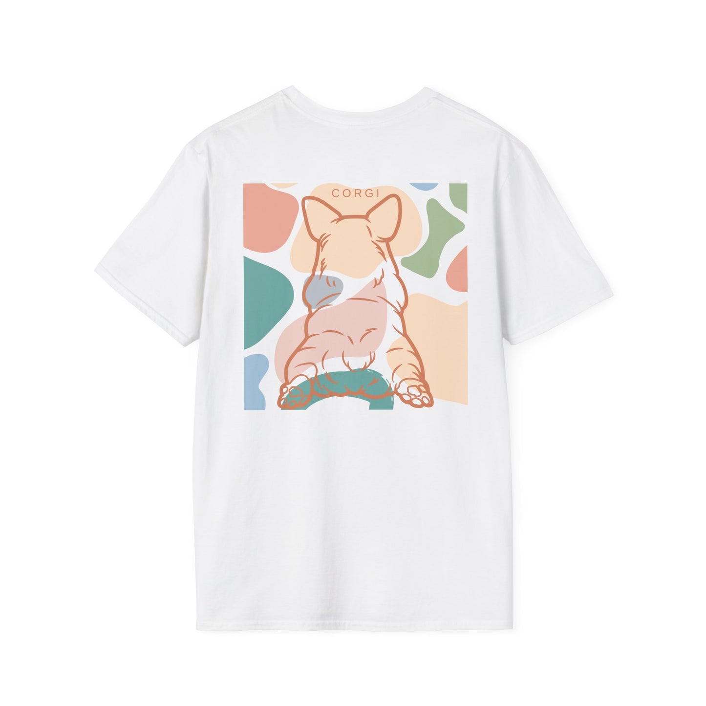 Cute corgi Unisex Softstyle T-Shirt EU Two Sided