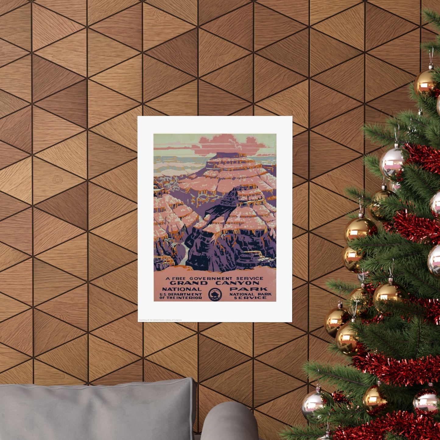 The Grand Canyon Illustration Vertical Poster