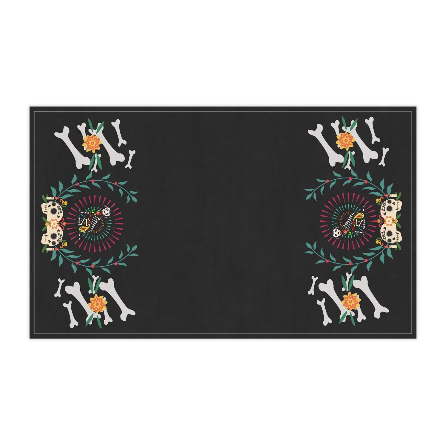 Dia De La Doggie Black Towels cotton