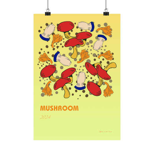 Mushrooms Vertical Posters