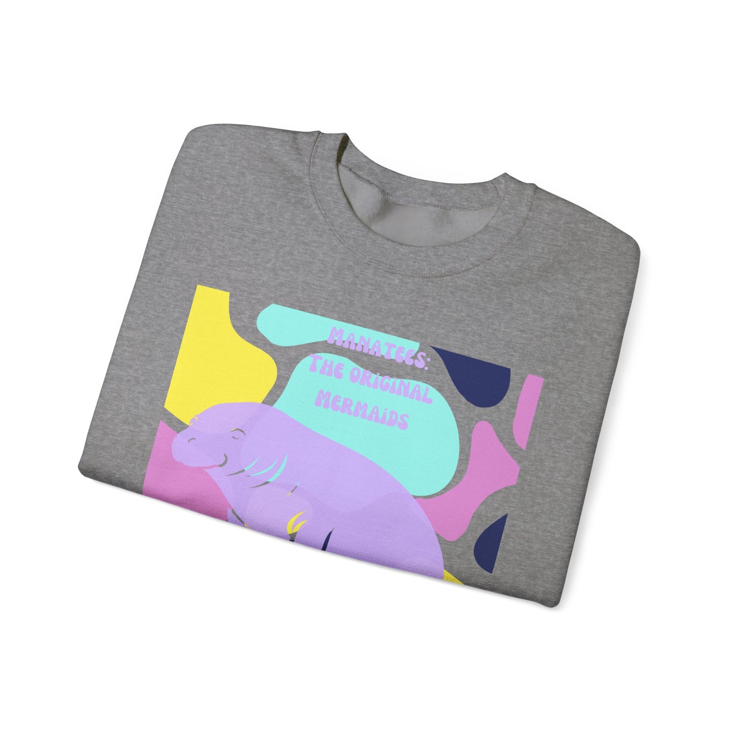 The Original Mermaid Manatee Unisex Heavy Blend™ Crewneck Sweatshirt