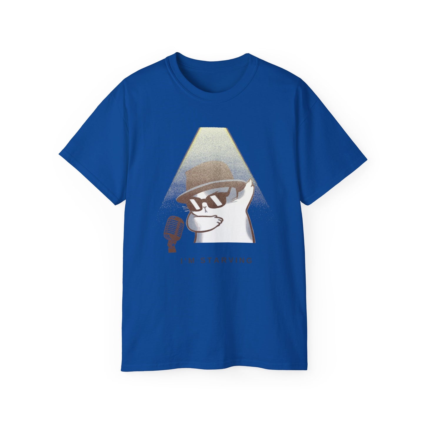 Camiseta unisex de algodón ultrafino Blues Cat de la UE 