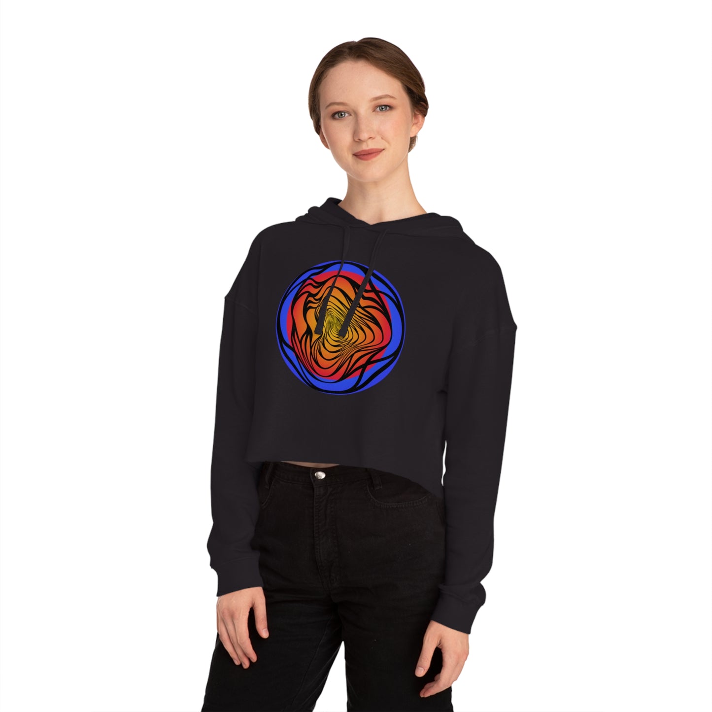 Ripple Women’s Cropped Hooded Sweatshirt