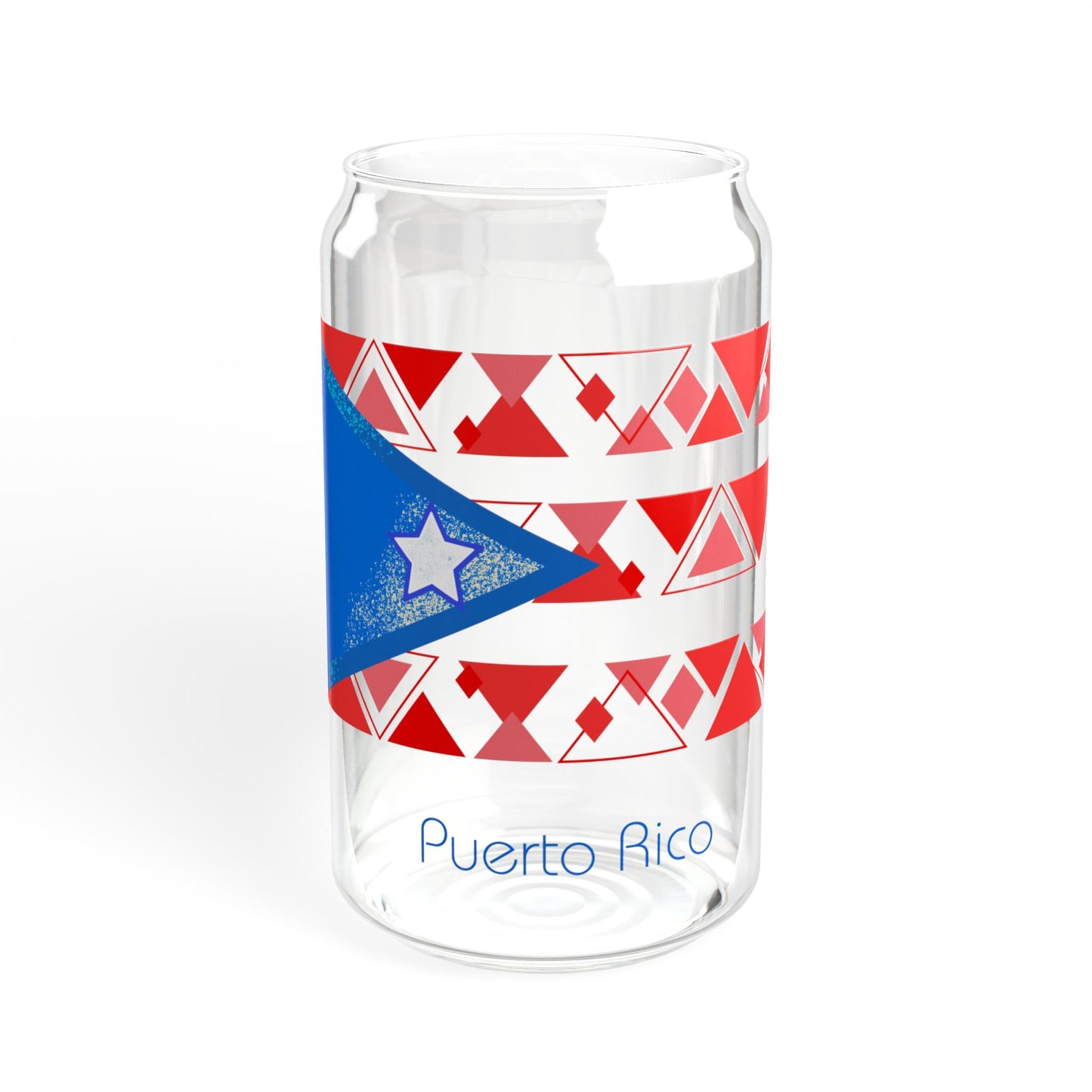 Modern Puerto Rico Sipper Glass, 16oz