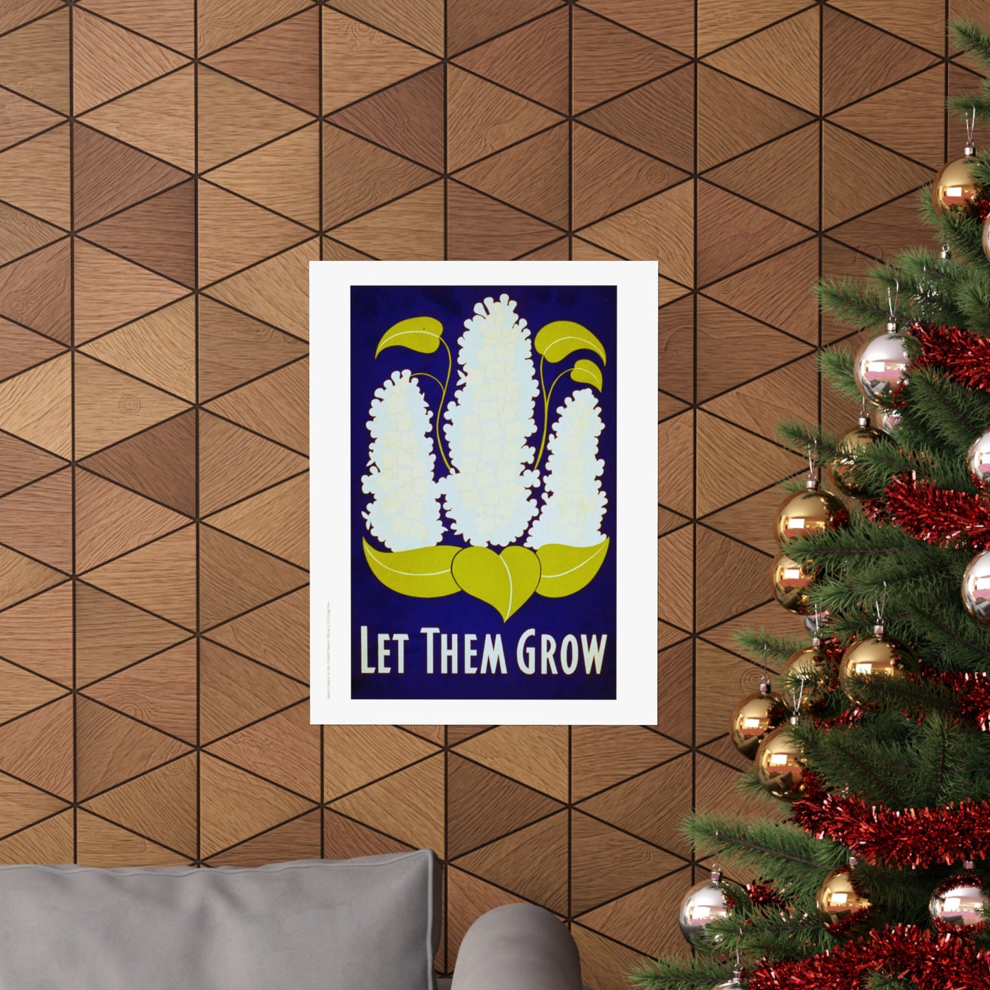 Let Them Grow Garden Illustration Vertical Poster