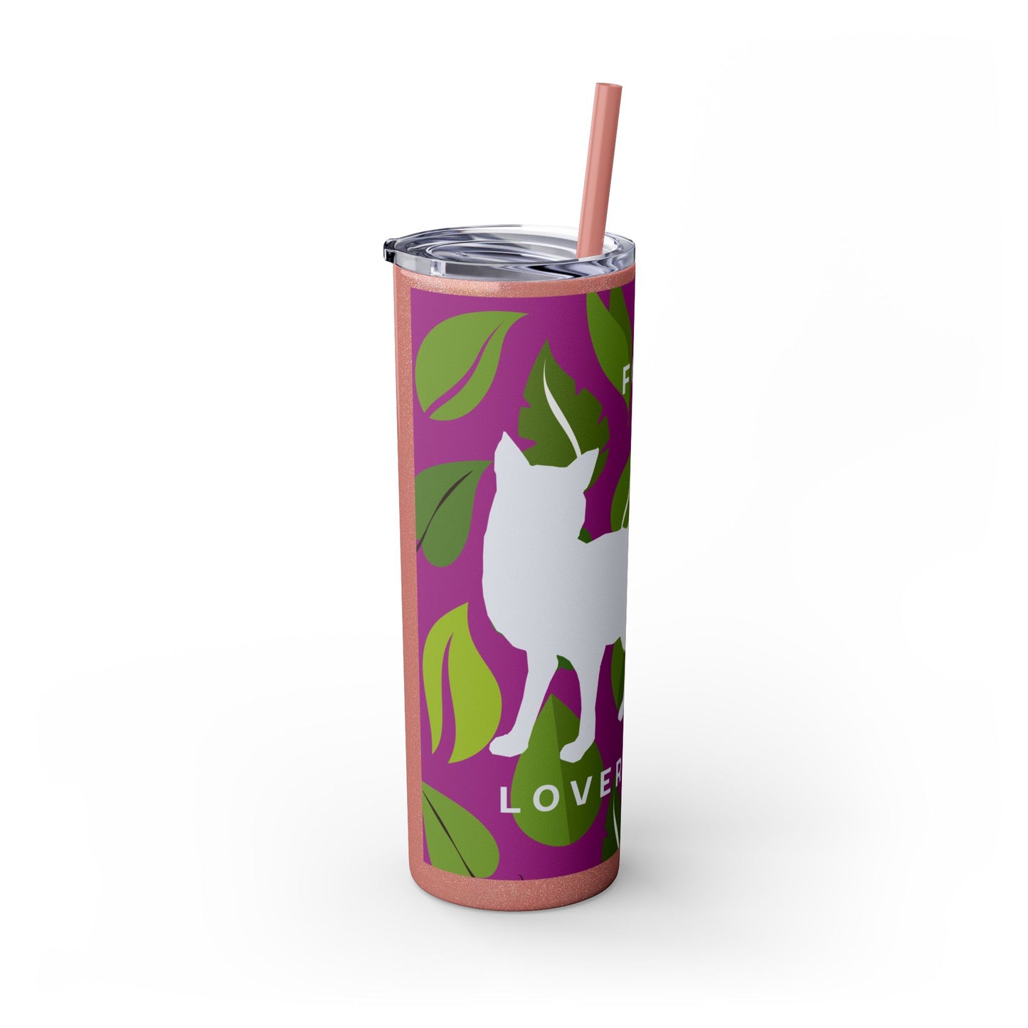 Fox Lovers Club Tumbler with Straw, 20oz