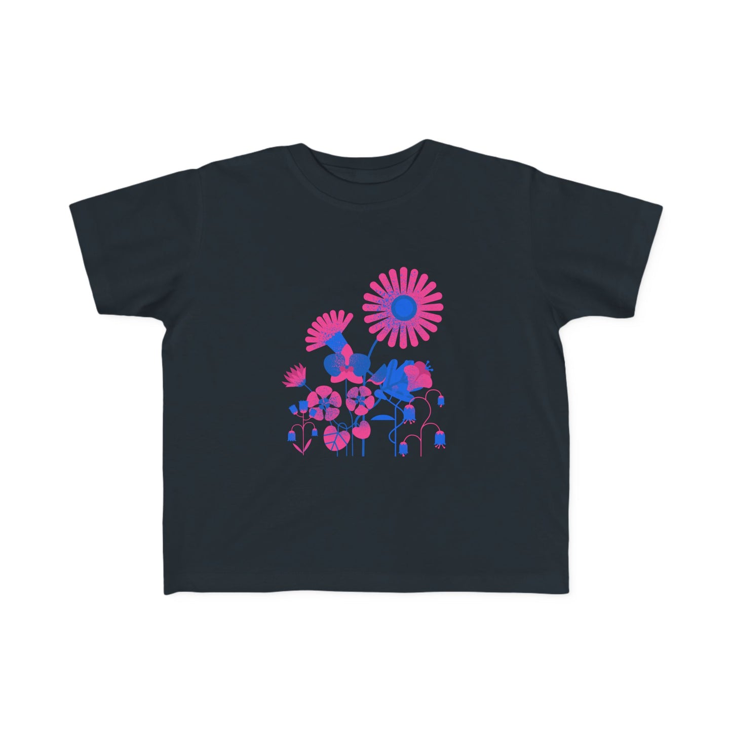 Flowers in Blue and Pink Toddler T-shirt EU