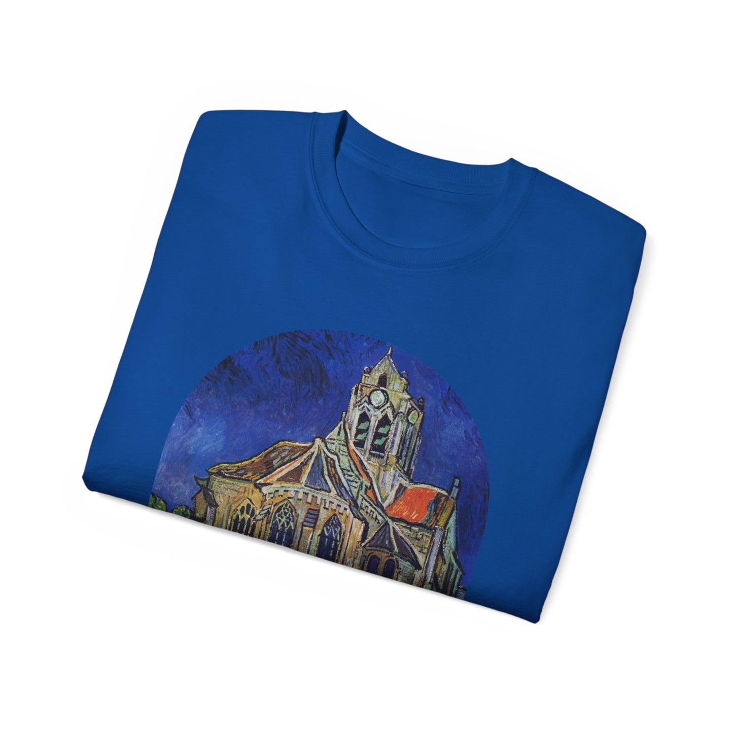 Vincent Van Gogh, The Church at Auvers 1890 Ultra Cotton Tee