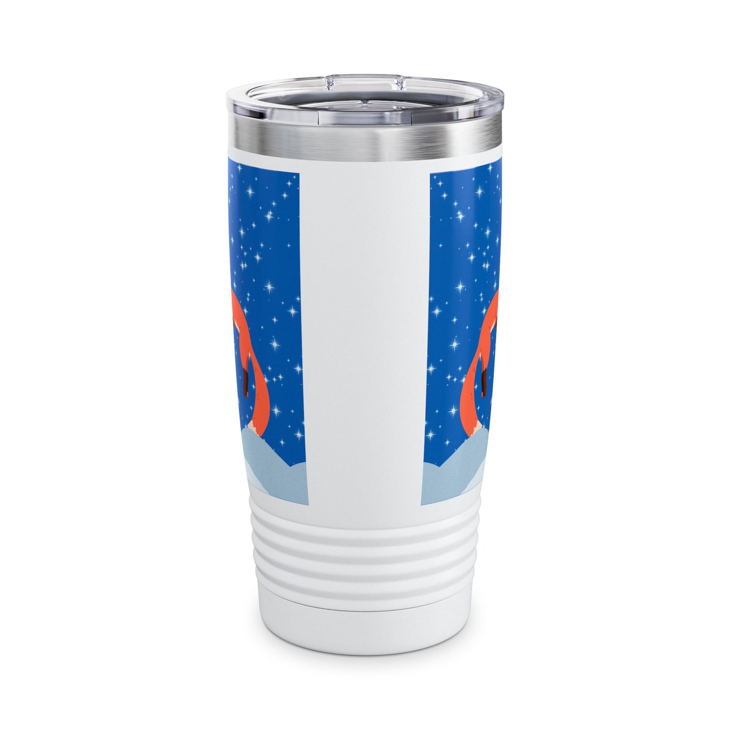 Snow Jumping Fox Ringneck Tumbler, 20oz