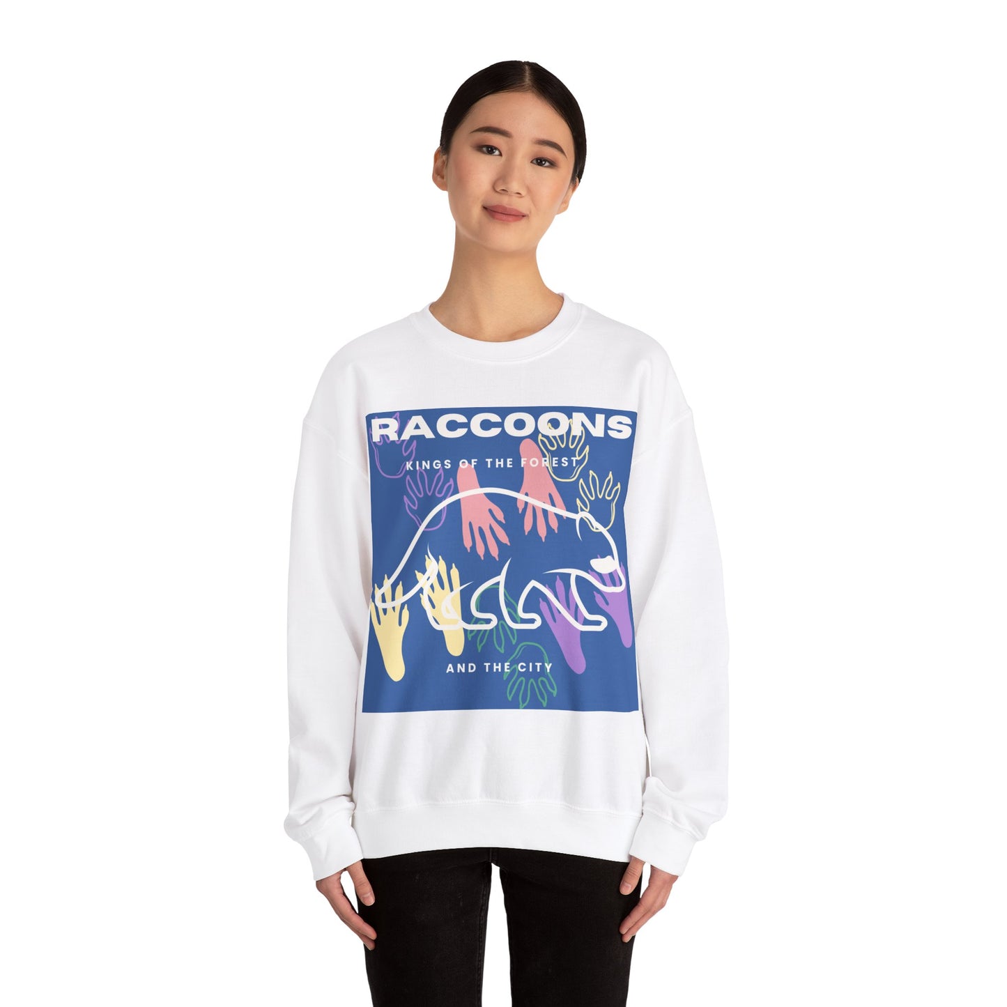 Kings of City Forest Raccoons Unisex Heavy Blend™ Crewneck Sweatshirt EU