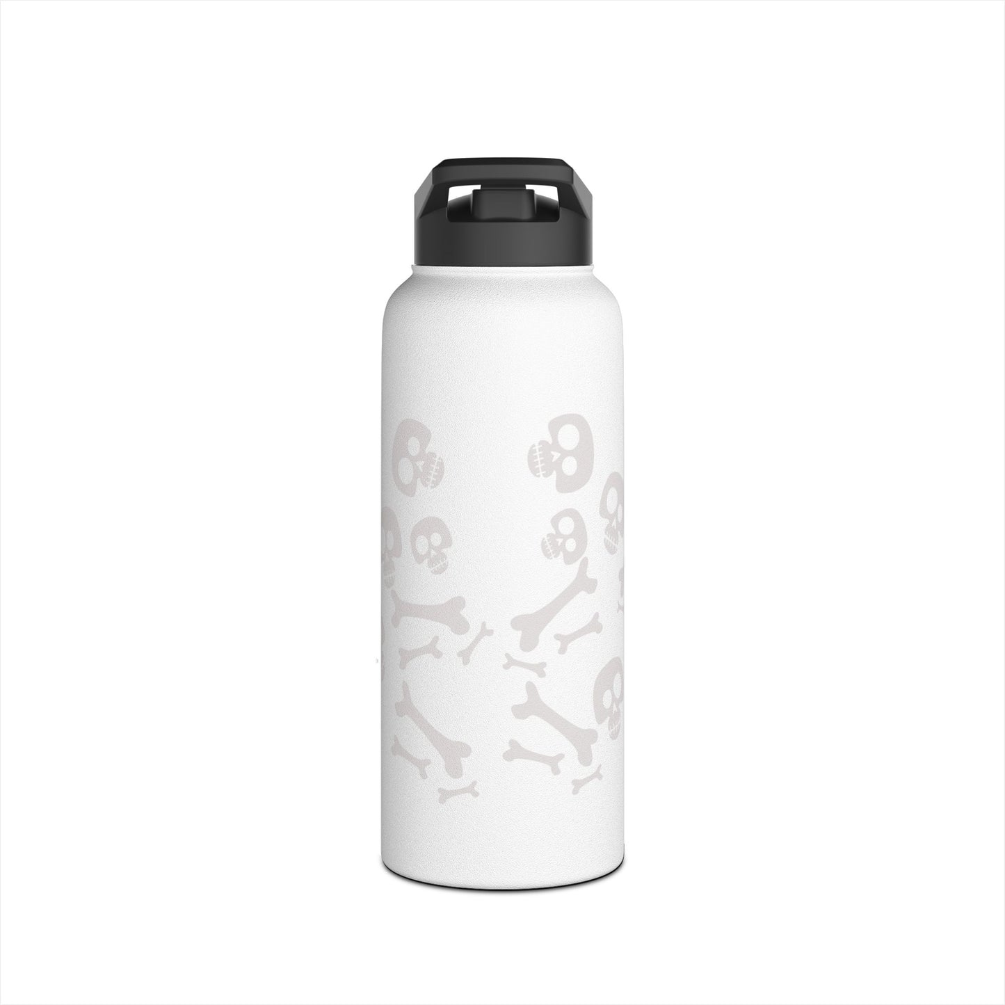 Skull and Bones Stainless Steel Water Bottle, Standard Lid