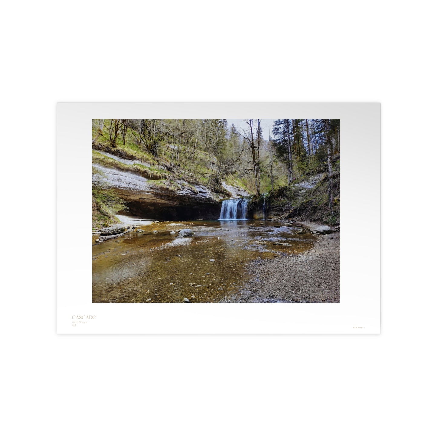 Cascade Matte Photograph Horizontal Posters EU