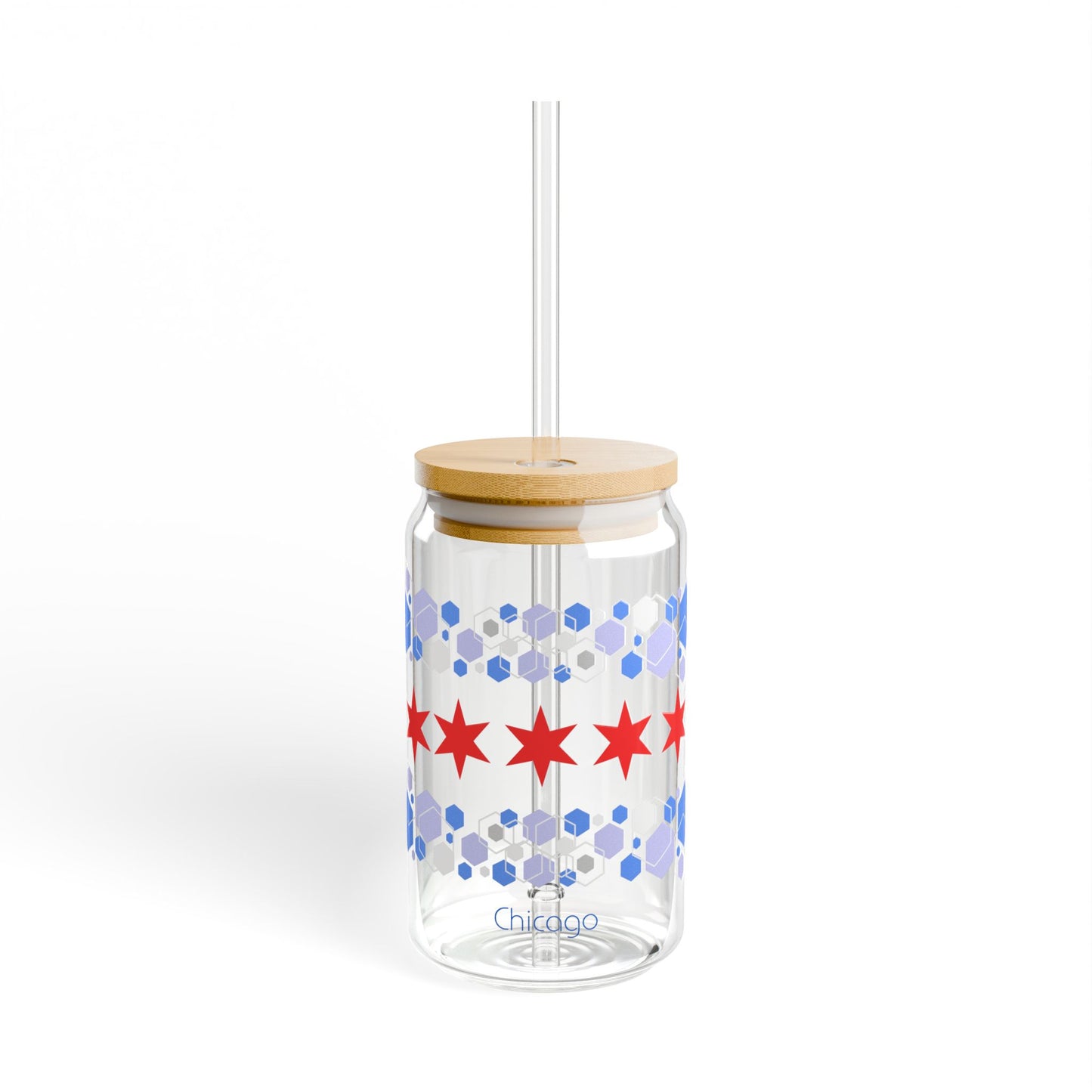 Modern Chicago Sipper Glass, 16oz