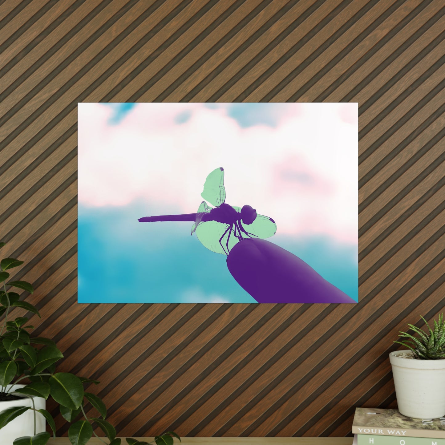 Dragonfly Dreamy Matte Photograph Horizontal Posters EU