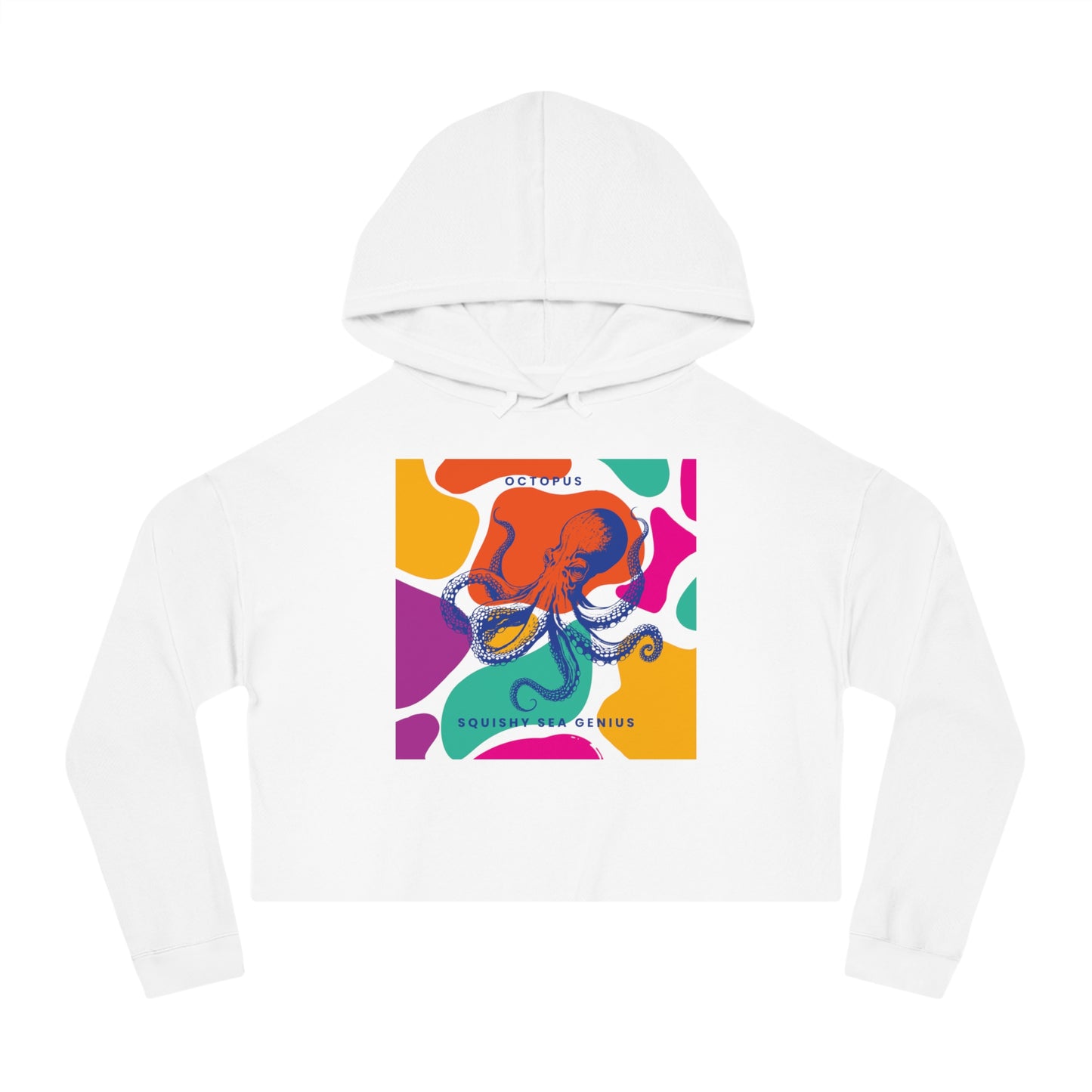 Squishy Sea Genius Octopus Crop Hoodie