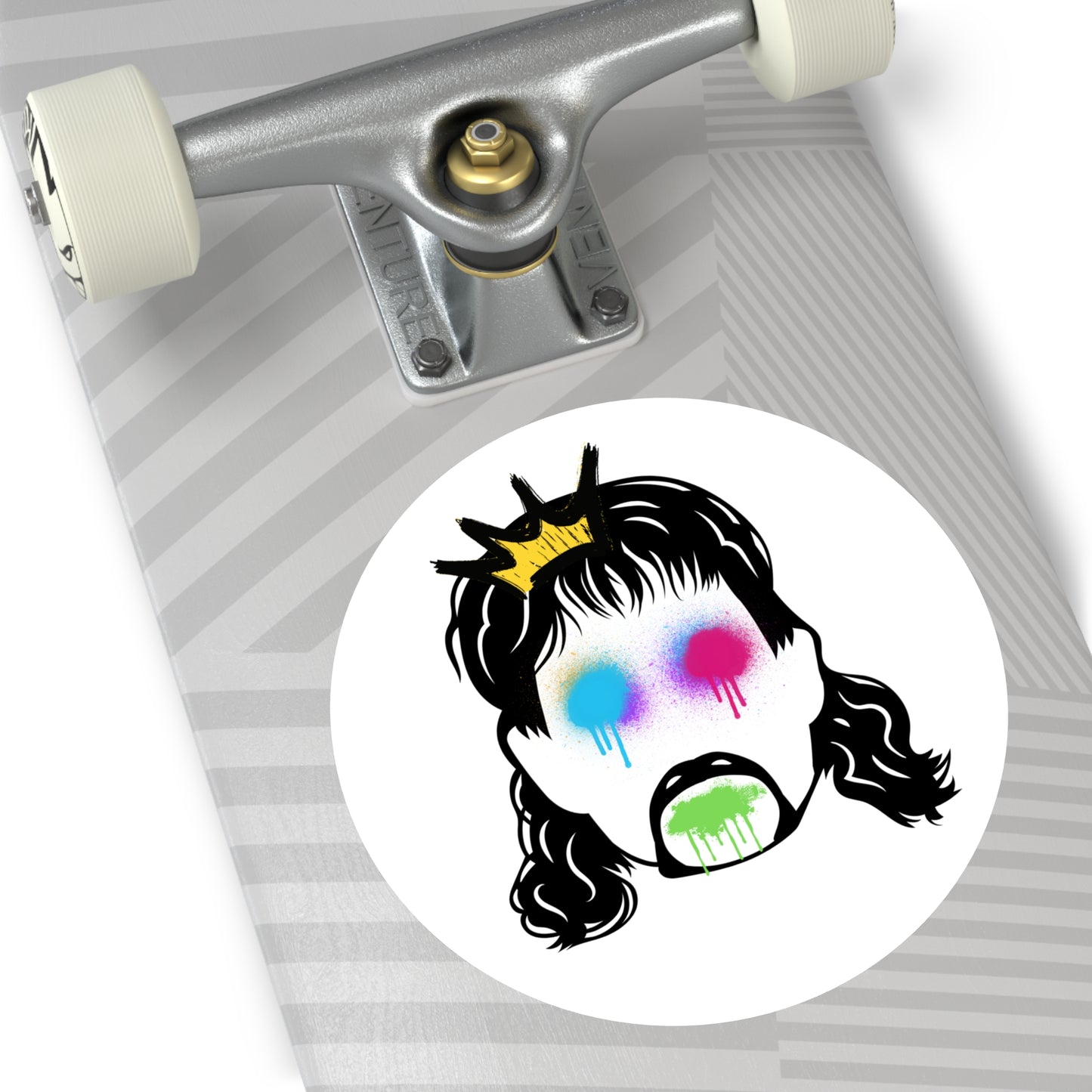 Mullet Tagg Round Indoor/Outdoor Stickers