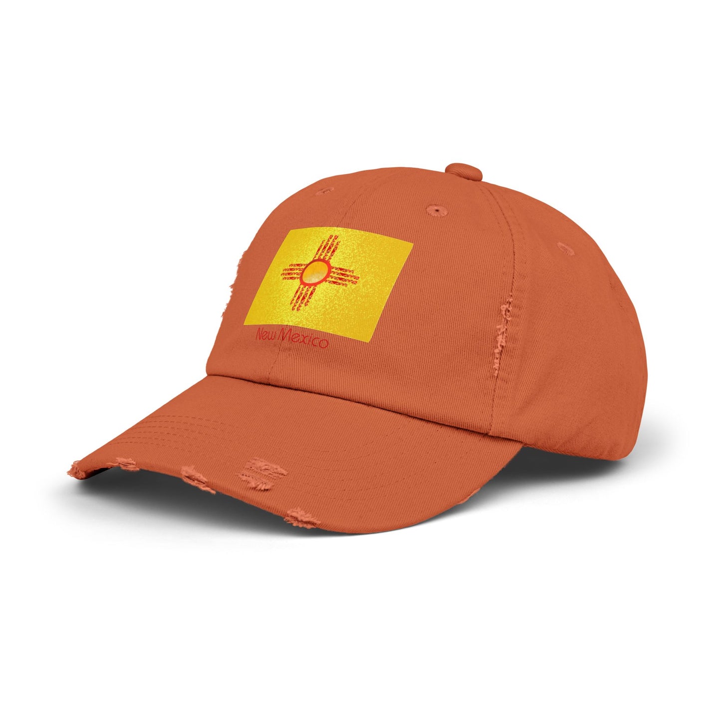 Modern New Mexico Unisex Distressed Cap