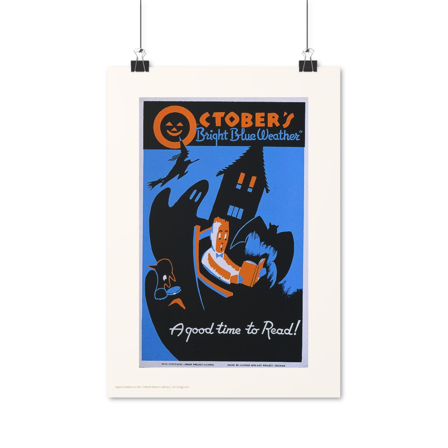 October Illustration Vertical Poster EU