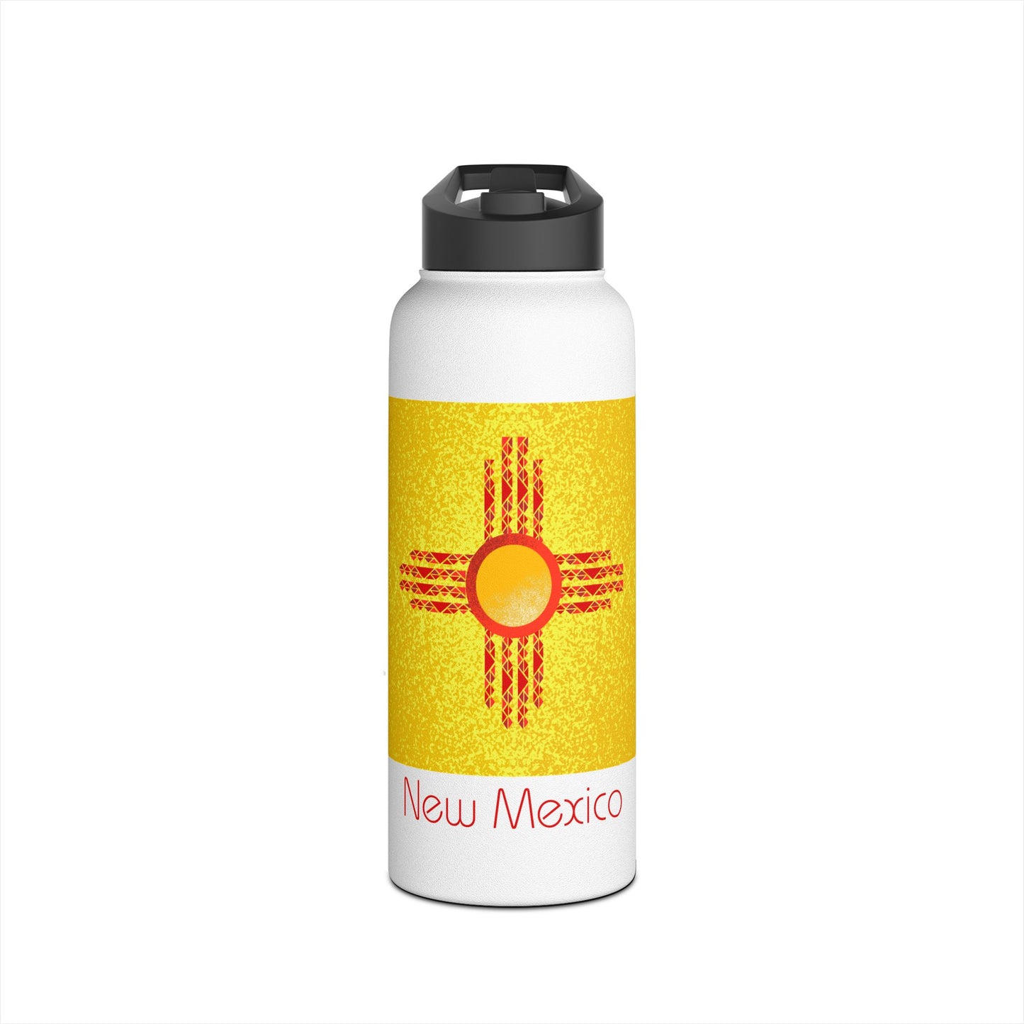 Modern New Mexico Stainless Steel Water Bottle, Standard Lid