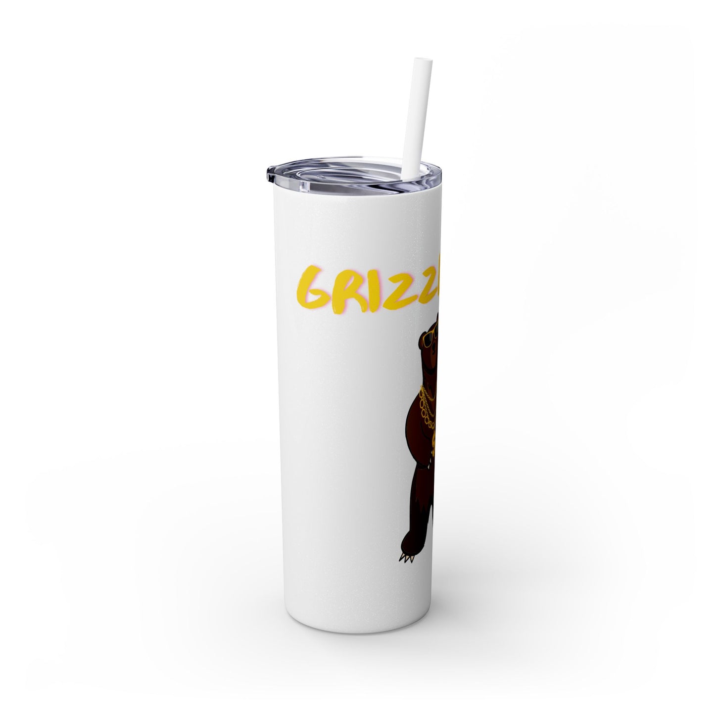 Grizzly Rizz Bear Tumbler with Straw, 20oz