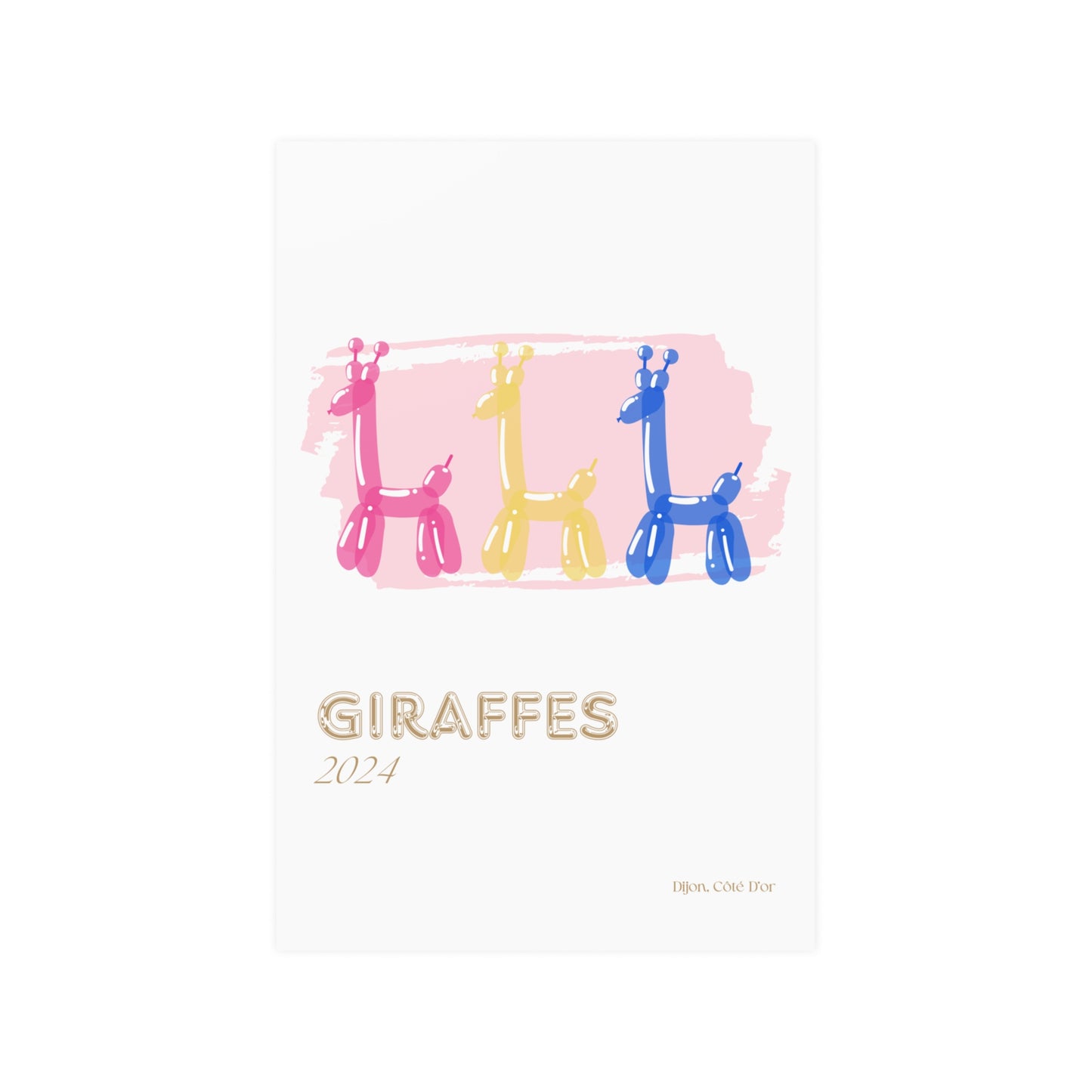 Giraffes Satin Posters (210gsm)