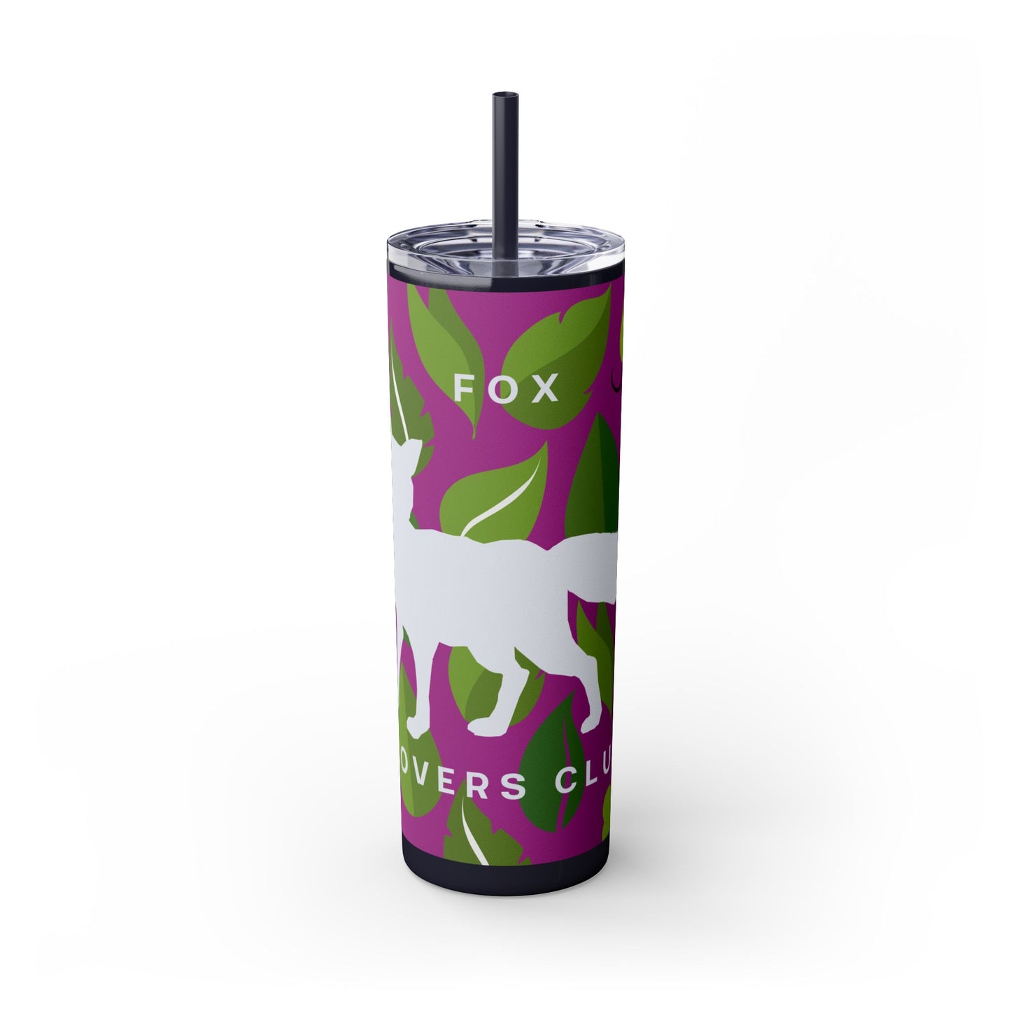 Fox Lovers Club Tumbler with Straw, 20oz