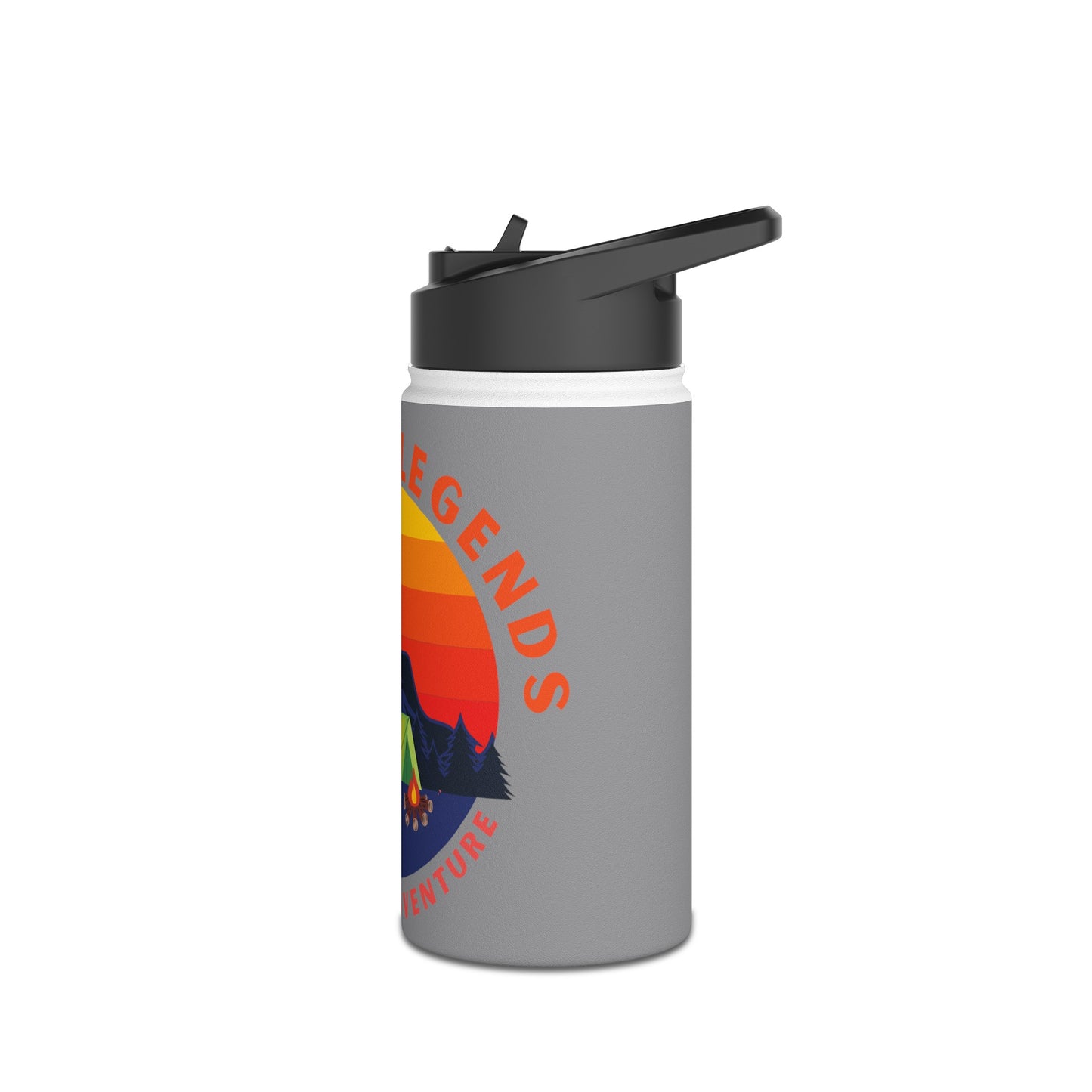 Bigfoot Adventure: Chasing Legends Stainless Steel Water Bottle, Standard Lid