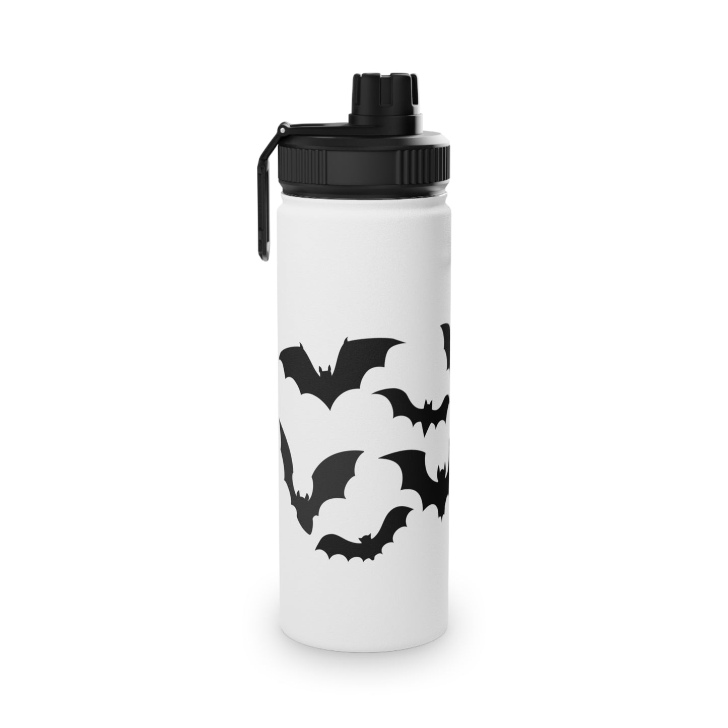 I Love Bats Steel Water Bottle, Standard Lid EU