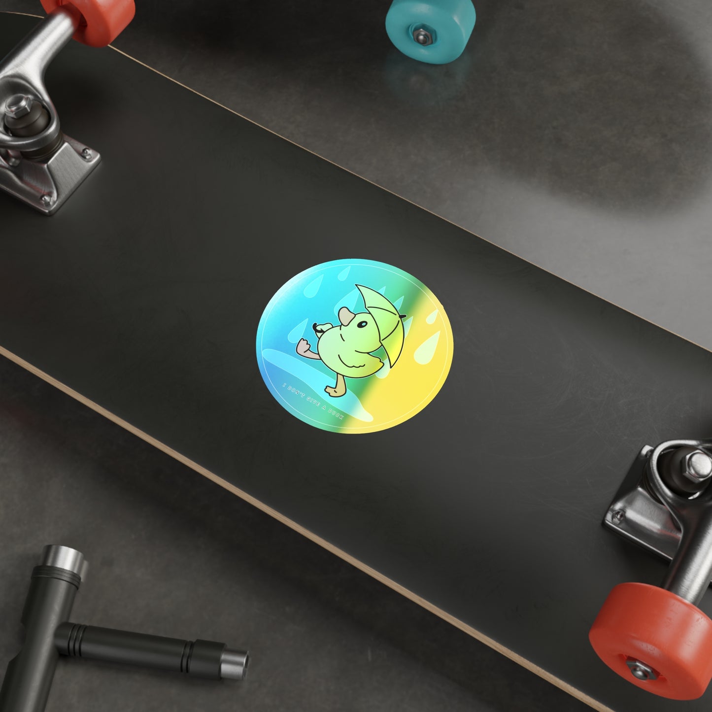 Don't give a Duck Holographic Die-cut Stickers