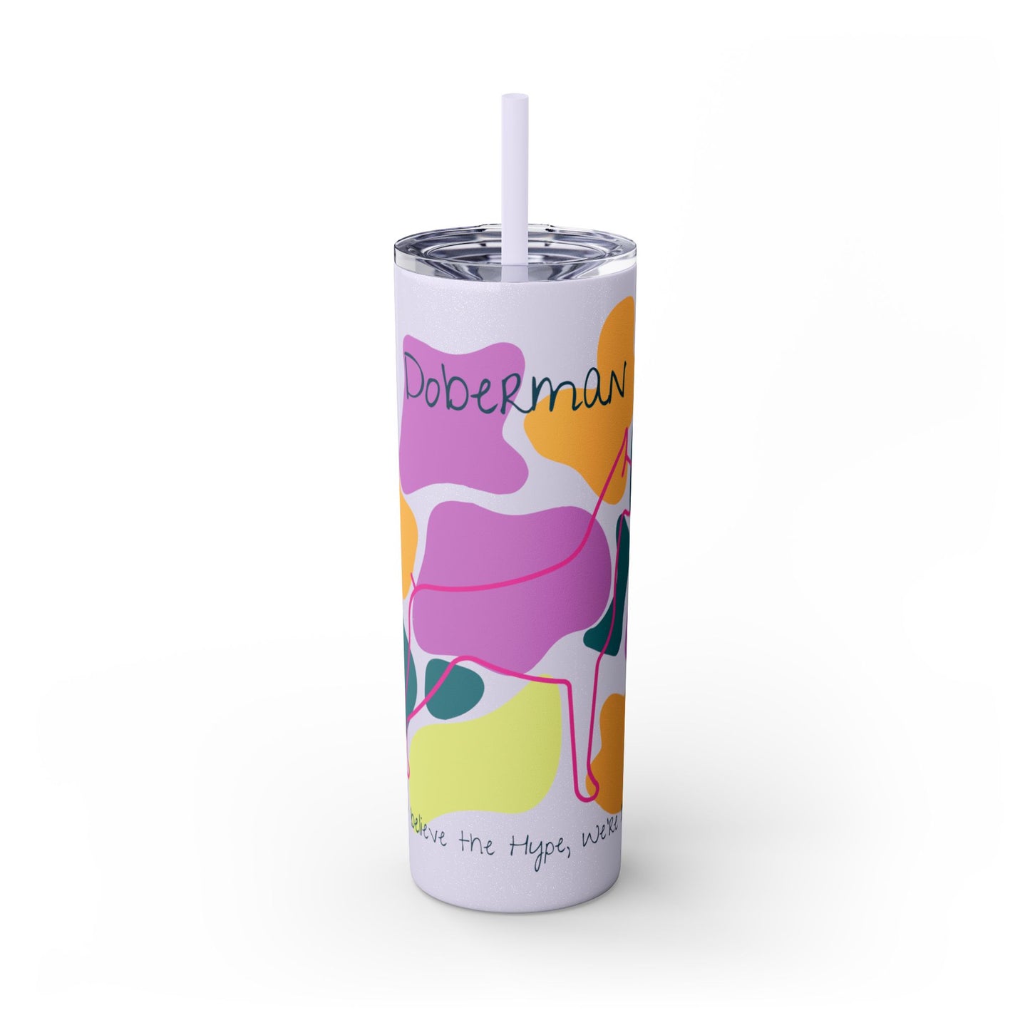 Doberman Tumbler with Straw, 20oz