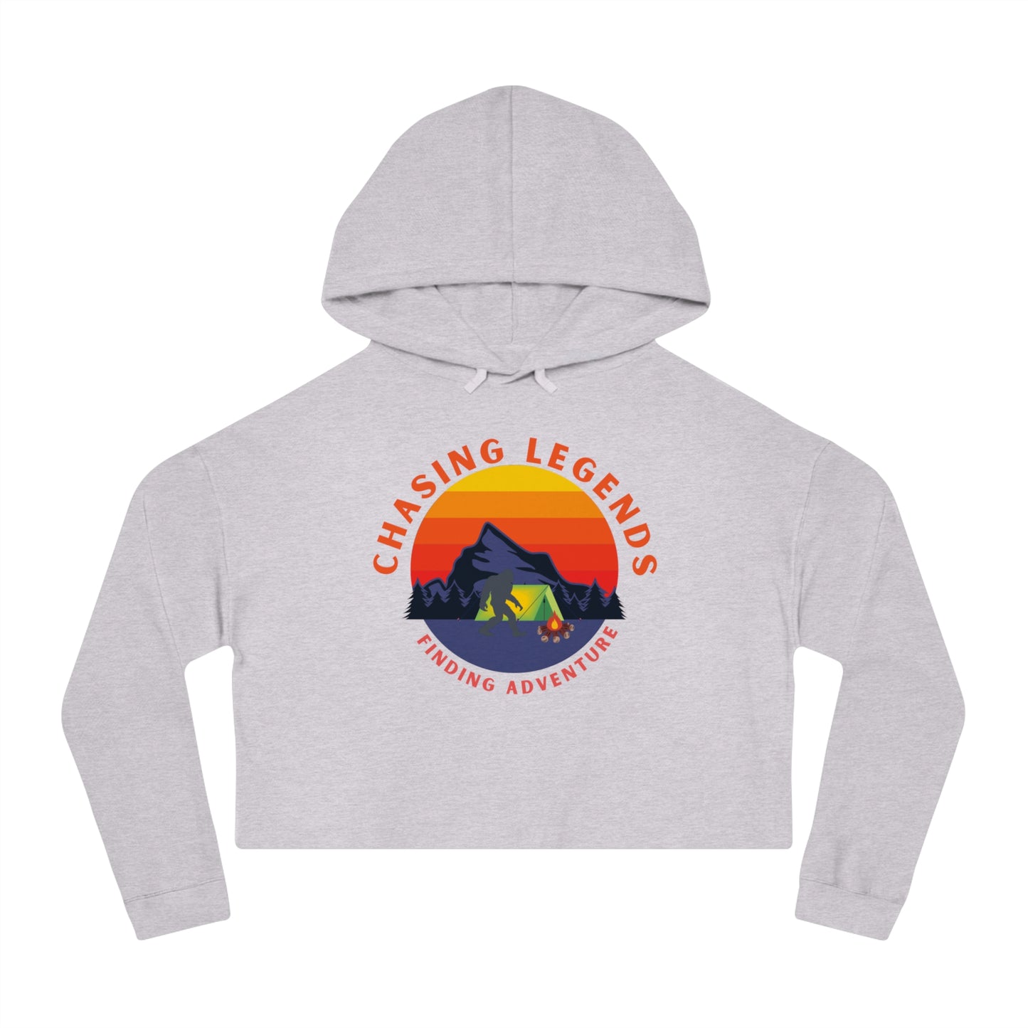 Bigfoot Adventure: Chasing Legends Crop Hoodie