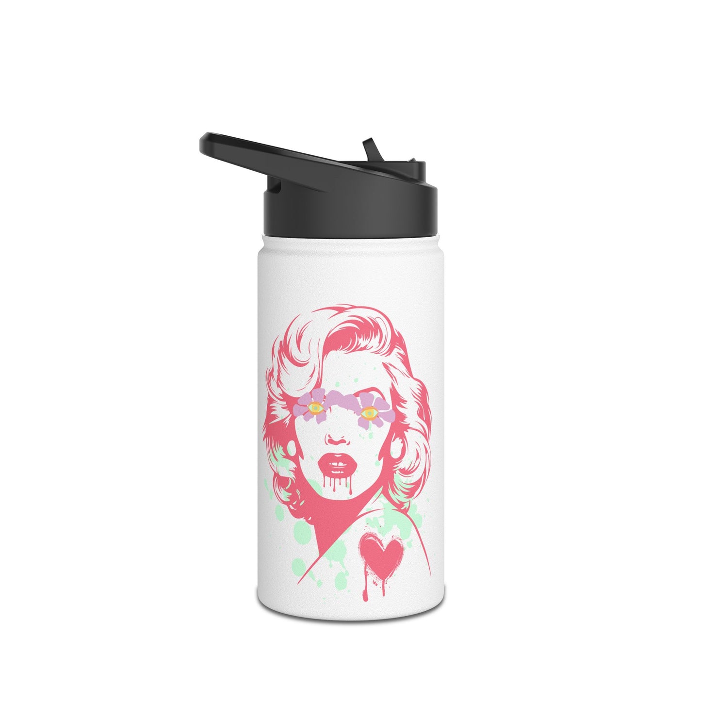 Norma Graffiti  Stainless Steel Water Bottle, Standard Lid