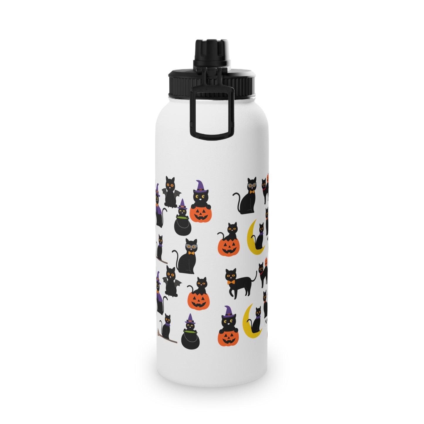 Halloween Cats Stainless Steel Water Bottle, Standard Lid EU