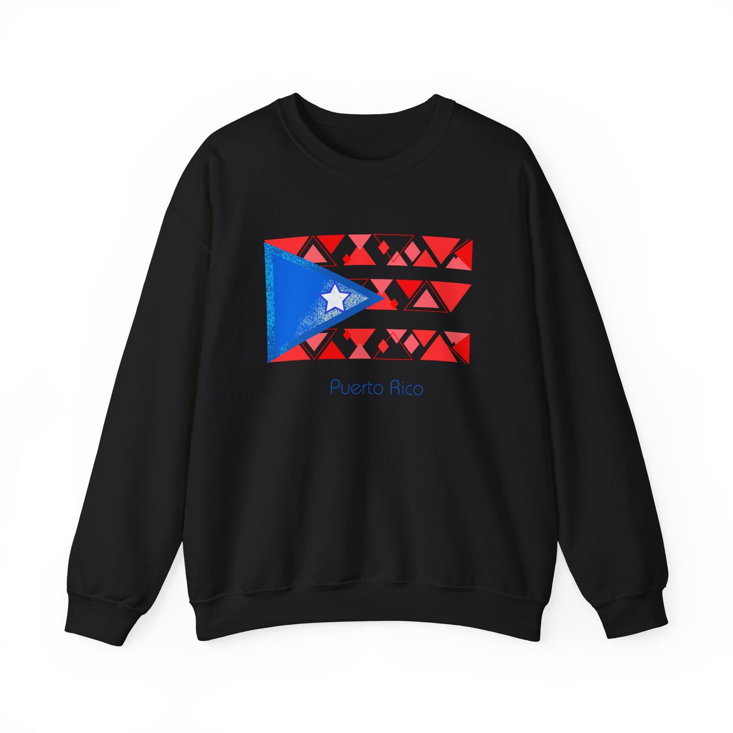 Sudadera unisex con cuello redondo y mezcla pesada Modern Puerto Rico