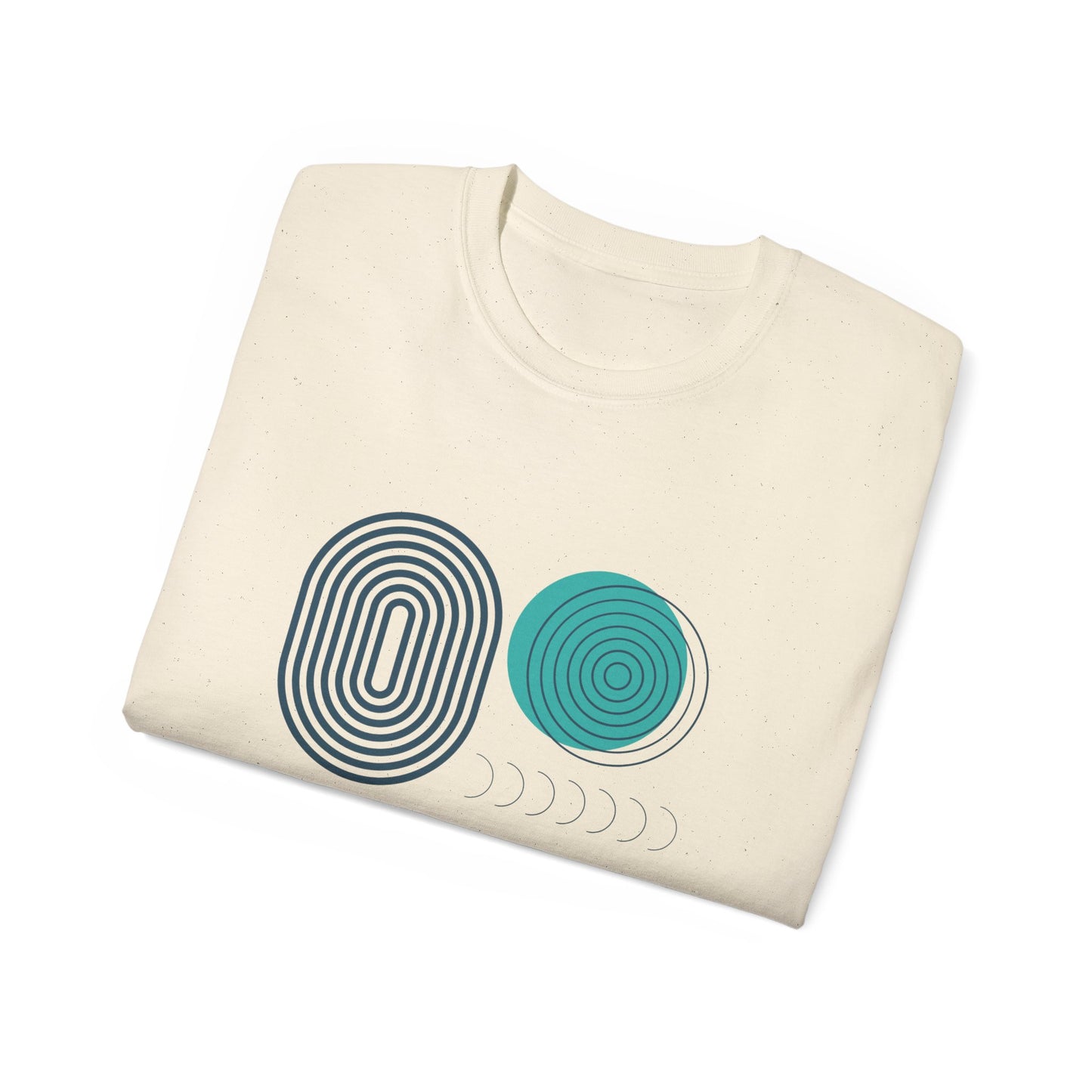 Blue Geometry Illustration Ultra Cotton Tee