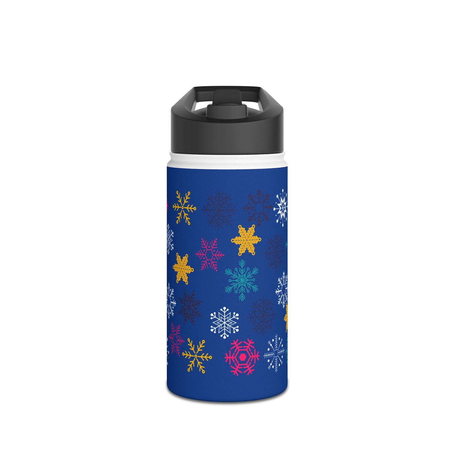 Let it Snow Stainless Steel Water Bottle, Standard Lid